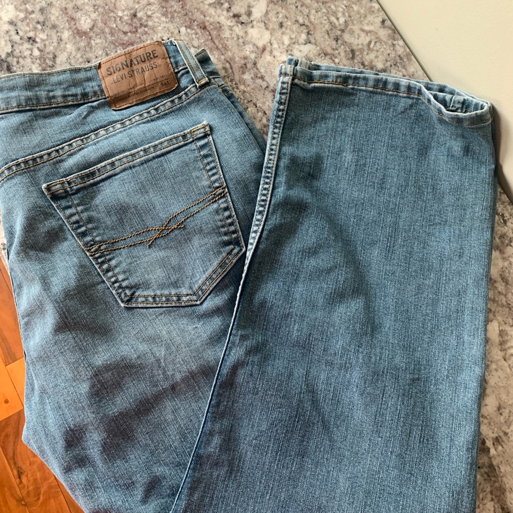 Signature by Levi Strauss Relaxed Fit Blue Denim